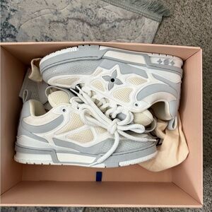 Louis Vuitton White and Gray Men's Sneakers